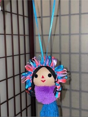 Handmade Multicolor Ribbon Doll Ornament - Women Other Accessory